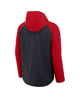 Nike Men's Navy/Red Washington Nationals Authentic Collection Raglan Performance Full-Zip Jacket