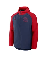 Nike Men's Navy/Red St. Louis Cardinals Authentic Collection Raglan Performance Full-Zip Jacket