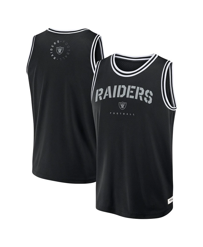 Fanatics Men's Black Las Vegas Raiders Elements Future Ground Jersey Tank Top