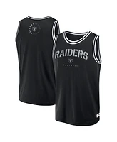 Fanatics Men's Black Las Vegas Raiders Elements Future Ground Jersey Tank Top