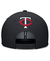 Nike Men's Gray/Navy Minnesota Twins Pro Performance Snapback Hat