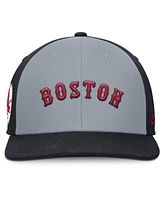 Nike Men's Gray/Navy Boston Red Sox Pro Performance Snapback Hat