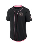 Fanatics Men's Black Inter Miami Cf Injury Time Baseball Jersey