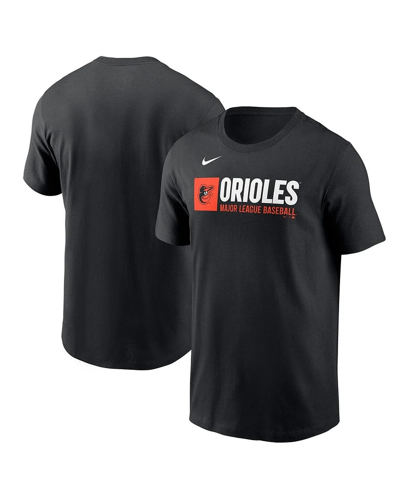 Nike Men's Black Baltimore Orioles Team Block T-Shirt