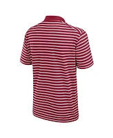 Nike Men's Cardinal/White Stanford Cardinal Primetime Victory Striped Performance Polo Shirt