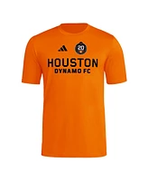 Adidas Men's Orange Houston Dynamo Fc 2025 Jersey Hook Aeroready T-Shirt