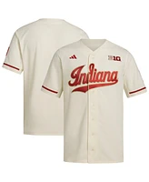 Adidas Men's Cream Indiana Hoosiers Replica Baseball Jersey