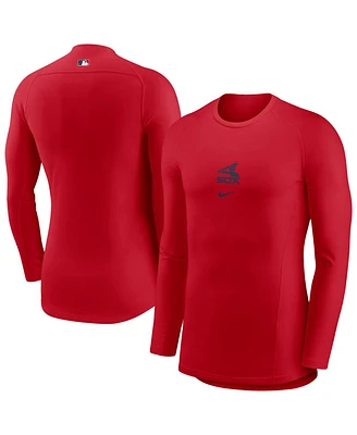 Nike Men's Red Chicago White Sox Raglan Performance Long Sleeve T-Shirt