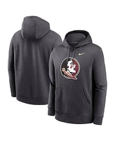 Nike Men's Anthracite Florida State Seminoles Primetime Club Fleece Pullover Hoodie