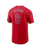 Nike Men's Anthony Rendon Red Los Angeles Angels Fuse Name Number T-Shirt
