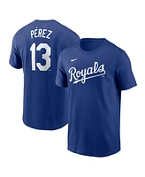 Nike Men's Salvador Perez Royal Kansas City Royals Fuse Name Number T-Shirt