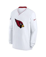 Nike Men's White Arizona Cardinals 2023/24 Sideline Repel V-Neck Long Sleeve Pullover Windshirt