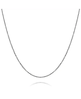 Bling Jewelry 150 Gauge .925 Sterling Silver Sparkle Ball Shot Bead Chain Necklace 16 18 20 24 Inch