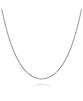 Bling Jewelry 150 Gauge .925 Sterling Silver Sparkle Ball Shot Bead Chain Necklace 16 18 20 24 Inch