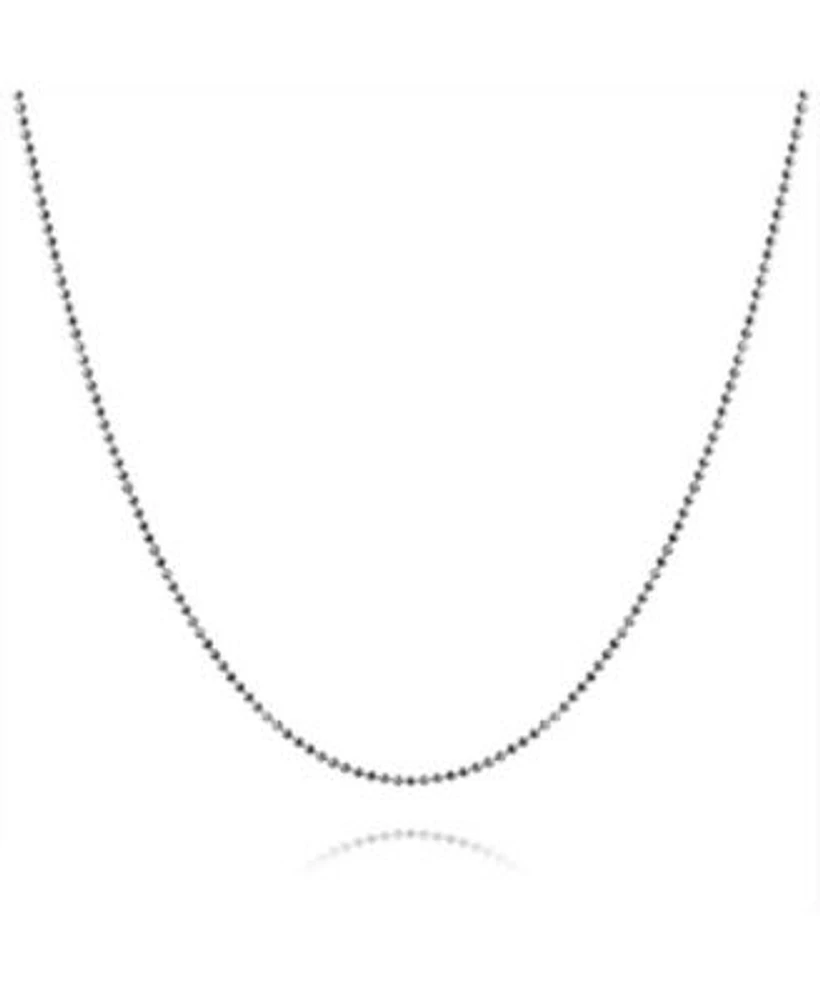 Bling Jewelry 150 Gauge .925 Sterling Silver Sparkle Ball Shot Bead Chain Necklace 16 18 20 24 Inch