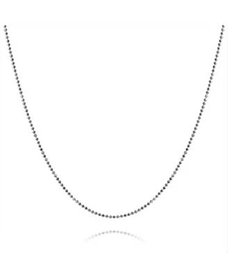 Bling Jewelry 150 Gauge .925 Sterling Silver Sparkle Ball Shot Bead Chain Necklace 16 18 20 24 Inch