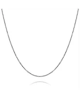 Bling Jewelry 150 Gauge .925 Sterling Silver Sparkle Ball Shot Bead Chain Necklace 16 18 20 24 Inch
