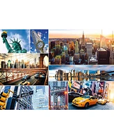 Trefl Red 4000 Piece Puzzle - New York - collage / Trefl