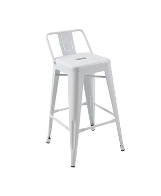 Counter Stool Chair with Footrest and Tapered Legs for Stylish and Comfortable Seating