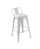 Counter Stool Chair with Footrest and Tapered Legs for Stylish and Comfortable Seating
