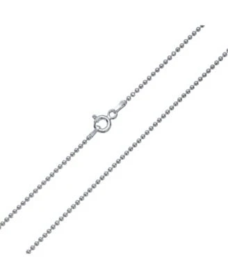Bling Jewelry 150 Gauge Strong .925 Sterling Silver Shot Bead Ball Chain Necklace 16 18 20 24 Inch Nickle-Free