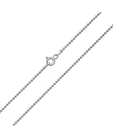 Bling Jewelry 150 Gauge Strong .925 Sterling Silver Shot Bead Ball Chain Necklace 16 18 20 24 Inch Nickle-Free