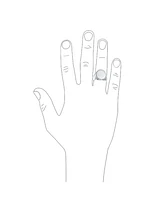 Bling Jewelry Large Basic Simple .925 Sterling Silver Oval Signet Ring Shiny Finish