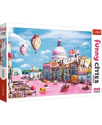 Trefl Red Funny Cities 1000 Piece Puzzle - Sweets in Venice