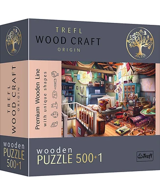 Trefl Wood Craft 501 Piece Wooden Puzzle - Treasures in the Attic