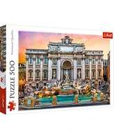 Trefl Red 500 Piece Puzzle - Fontanna di Trevi, Rome