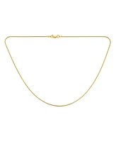 Bling Jewelry Thin 025 Gauge .925 Sterling Silver 14K Gold Plated Magic 8 Sided Snake Chain Necklace