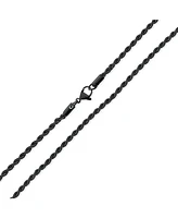 Bling Jewelry Classic Strong 3-5mm Twist Cable Wheat Foxtail Rope Chain Necklace