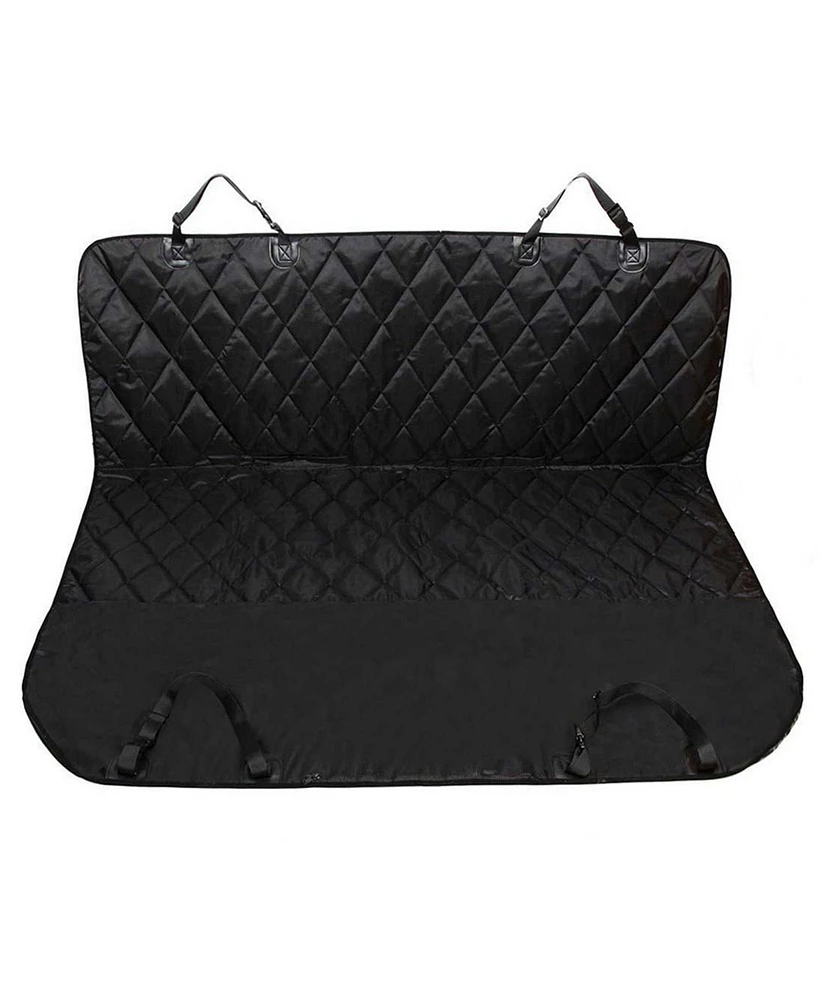 Luxury Pet Car Back Seat Cover: Black