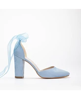 Gisele High Block Heels with Ribbon