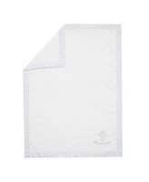 Lambs & Ivy Baby Heaven Sent Baptism/Christening Soft White Fleece Blanket