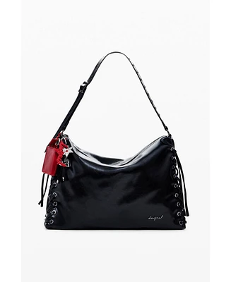 Desigual Women's Large shiny woven bag