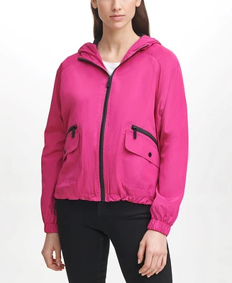 Karl Lagerfeld Women's Hooded Bomber