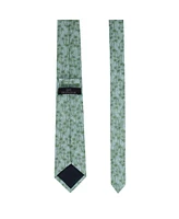 Trafalgar Men's Nohea Palm Tree Linen Blend Novelty Necktie