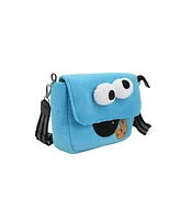 Sesame Street Cookie Monster 26 Cm Plush Women's Crossbody Bag