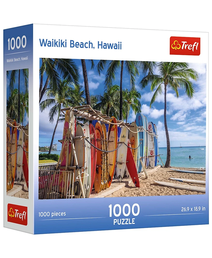 Trefl Red 1000 Piece Puzzle - Waikiki Beach