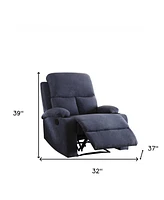 Modern Linen Upholstered Recliner for Home or Office Use