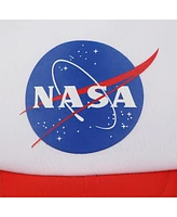 Nasa Men's Logo Red & White Trucker Hat