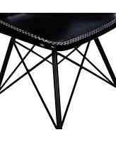 Stylish Faux Leather Upholstered Side Chair for Modern Decor