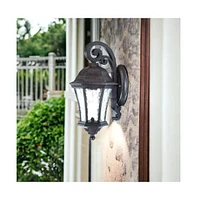 Tapered Hanging Lantern Wall Light for Porch and Entryway Decor
