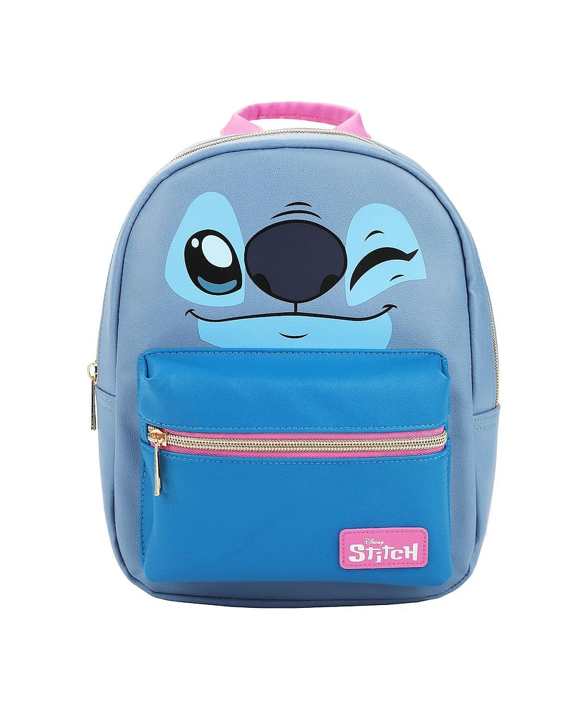 Disney's Stitch Character Face 11.5" Youth Mini Backpack