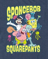 Fifth Sun Men's Happy SpongeBob Hug Short Sleeve T-Shirt