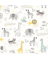 Lambs & Ivy Baby Animal Jungle Soft 100% Cotton Jersey Fitted Crib Sheet