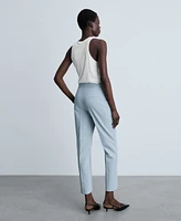 Mango Women's Straight Suit Trouser Pants