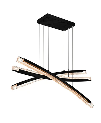 Cwi Lighting 21" Metal Saber Integrated Led Chandelier