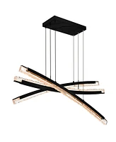 Cwi Lighting 21" Metal Saber Integrated Led Chandelier